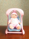 JC Toys/Berenguer - Lots to Love Babies - Mini Nursery PlaySet Swing - Doll